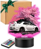 3D-LED-Lampe mit UV-Druck Auto Nissan Skyline GT-R R34 Sakura