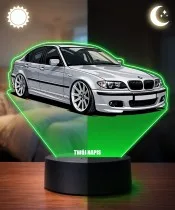 3D-LED-Lampe mit UV-Druck Auto BMW 3er E46 Limousine