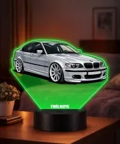 3D LED Lamp with UV Print Car BMW 3 Series E46 Sedan