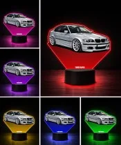 3D LED Lamp with UV Print Car BMW 3 Series E46 Sedan