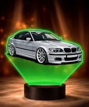 Lampka LED 3D z Nadrukiem UV Samochód BMW Seria 3 E46 Sedan