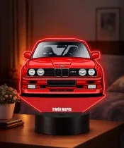3D-LED-Lampe mit UV-Druck Auto BMW M3 E30