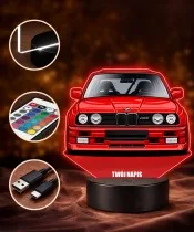 3D LED Lamp with UV Print Car BMW M3 E30