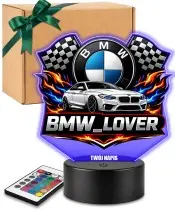 3D LED Lamp with UV Print Car BMW M4 Coupe BMW Lover