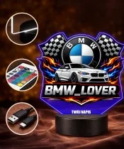 3D-LED-Lampe mit UV-Druck Auto BMW M4 Coupe BMW Lover