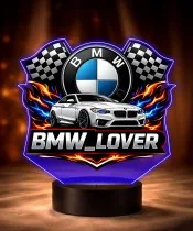 3D-LED-Lampe mit UV-Druck Auto BMW M4 Coupe BMW Lover