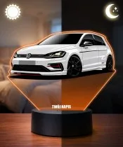 3D-LED-Lampe mit UV-Druck Auto Volkswagen Golf VII GTI