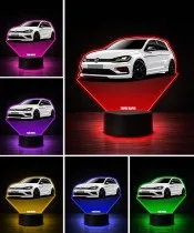 3D-LED-Lampe mit UV-Druck Auto Volkswagen Golf VII GTI