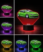 3D LED Lamp with UV Print Car Volkswagen Scirocco R