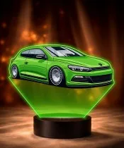 3D LED Lamp with UV Print Car Volkswagen Scirocco R