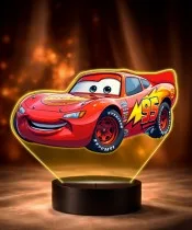 Cars Lightning McQueen 3D LED Night Light with Name