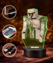 Lampka Nocna LED 3D Minecraft Golem