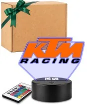 KTM Racing 3D LED Night Light with Name