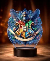 Harry Potter Hogwarts Gryffindor 3D LED Nachtlicht mit Namen