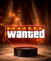 Wanted Spiel 3D LED Nachtlicht mit Namen