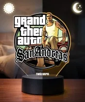 Lampka Nocna LED 3D GTA San Andreas