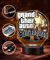 Lampka Nocna LED 3D GTA San Andreas