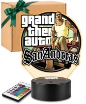 GTA San Andreas 3D LED Night Light with Name