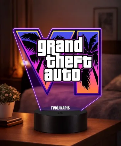 GTA 6 Logo 3D LED Night...