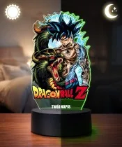 Dragon Ball Goku und Drache 3D LED Nachtlicht mit Namen