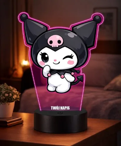 Lampka Nocna LED 3D Kuromi...