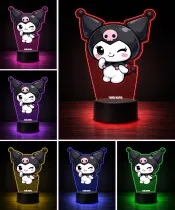 Lampka Nocna LED 3D Kuromi Chibi