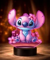 Angel with Flowers 3D LED Night Light with Name