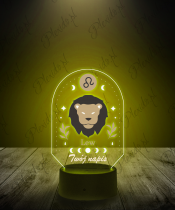 Lampka LED 3D Plexido z Nadrukiem Znak Zodiaku Lew - 1