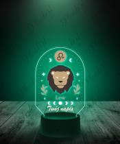 Lampka LED 3D Plexido z Nadrukiem Znak Zodiaku Lew - 2