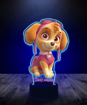 Paw Patrol Skye Märchen 3D-LED-Lampe | Plexido