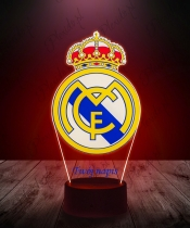 Real Madrid 3D-LED-Lampe | Plexido
