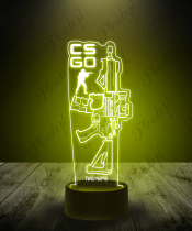 Lampka LED 3D Plexido Counter-Strike CS GO Pistolet - 1