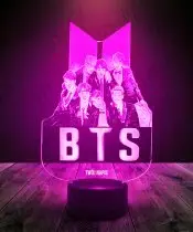 Lampka LED 3D Plexido BTS K-pop Zespół