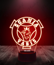 Lampka LED 3D Plexido Ciężarówka Scania Vabis Logo - 3