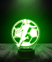 Lampka LED 3D Plexido Piłkarz Piłka Nożna - 2