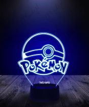 Lampka LED 3D Plexido Pokemon Pokeball