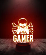 Lampka LED 3D Plexido Gaming Kontroler Czaszka