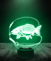 lampka_led_3d_plexido_klub_wędkarski_ryba