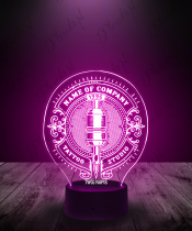 Lampka LED 3D Plexido Studio Tatuażu Tatuaż - 3