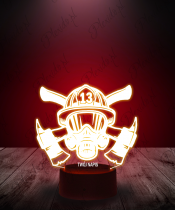 Lampka LED 3D Plexido Straż Pożarna Kask - 3