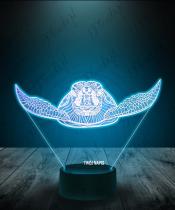 lampka_led_3d_plexido_żółw_morski