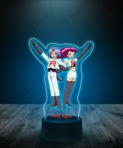 Lampka LED 3D Plexido z Nadrukiem Team Rocket - 2