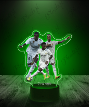 Lampka LED 3D Plexido z Nadrukiem Vinicius Junior - 3