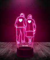 Lampka LED 3D Plexido Sanatorium Miłości Para - 1