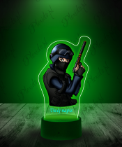 Lampka LED 3D Plexido z Nadrukiem CS Go Żołnierz - 1