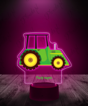 lampka_led_3d_plexido_zielony_traktorek