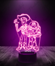 Lampka LED 3D Plexido Toy Story Buzz i Woody - 2