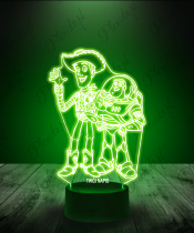 Lampka LED 3D Plexido Toy Story Buzz i Woody - 3