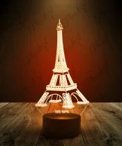 Lampka LED 3D Plexido Wieża Eiffla