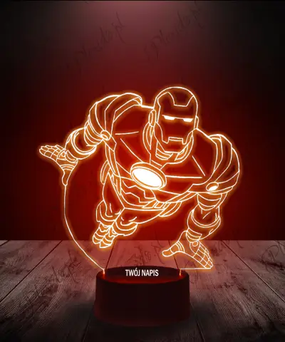 Lampka LED 3D Plexido Tony Stark Iron Man - 1